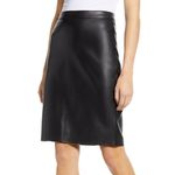 Rachel Zoe Dresses & Skirts - NWT Rachel Zoe black faux leather skirt, S